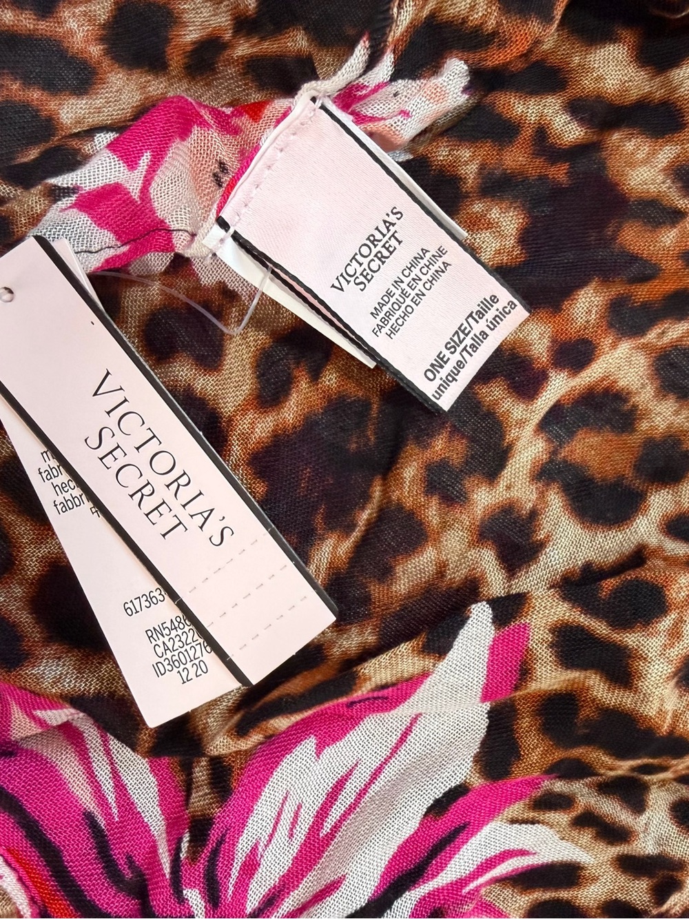 Victoria's Secret Pink, Orange & Gold Floral Leopard Bikini Bottom - Picture 10 of 11